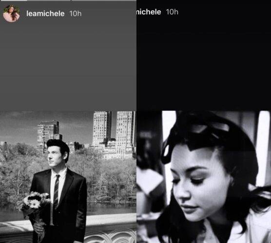 Naya Rivera e Cory Monteith (fonte Instagram @leamichele)