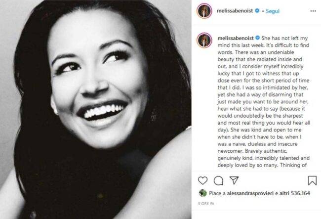 Naya Rivera (fonte Instagram @melissabenoist)