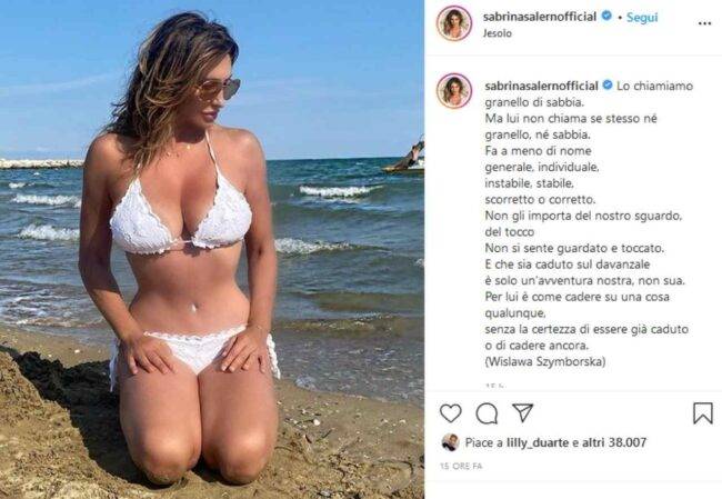 Sabrina Salerno (fonte da Instagram @sabrinasalernoofficial)