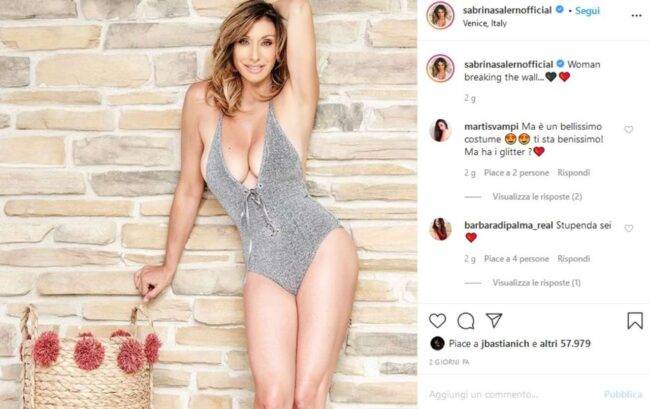 Sabrina Salerno (fonte da Instagram @sabrinasalernoofficial)