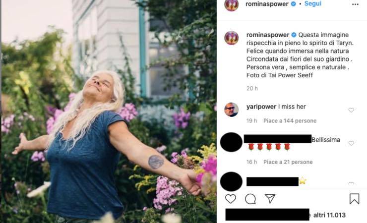 Romina Power ricordo dolce e struggente: Yari si unisce al dolore