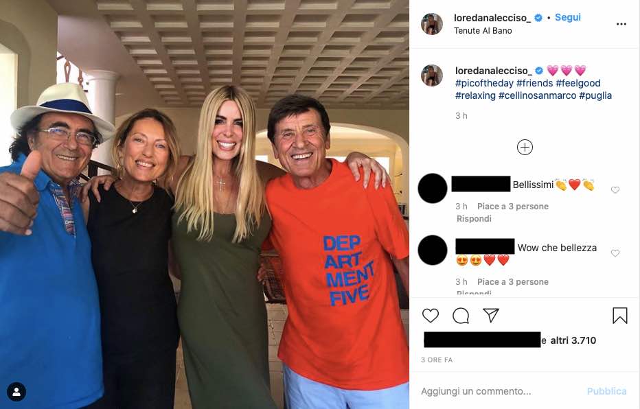 Albano Carrisi, incontro da sogno: qual è la coppia più bella?