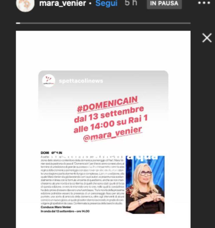 Mara Venier "sono ancora qua": pronto il 'trono' per la regina