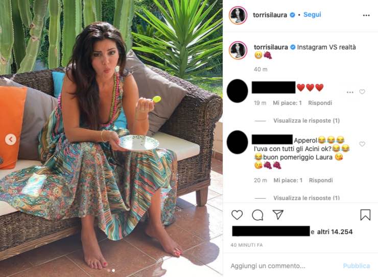 Laura Torrisi realtà contro apparenza: la foto fa ridere tutti