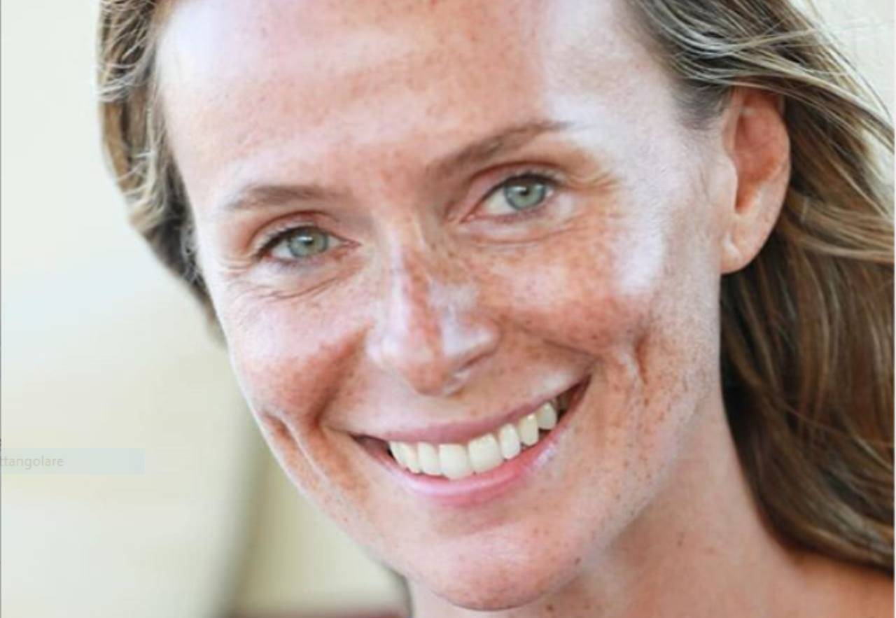 Serena Autieri senza trucco