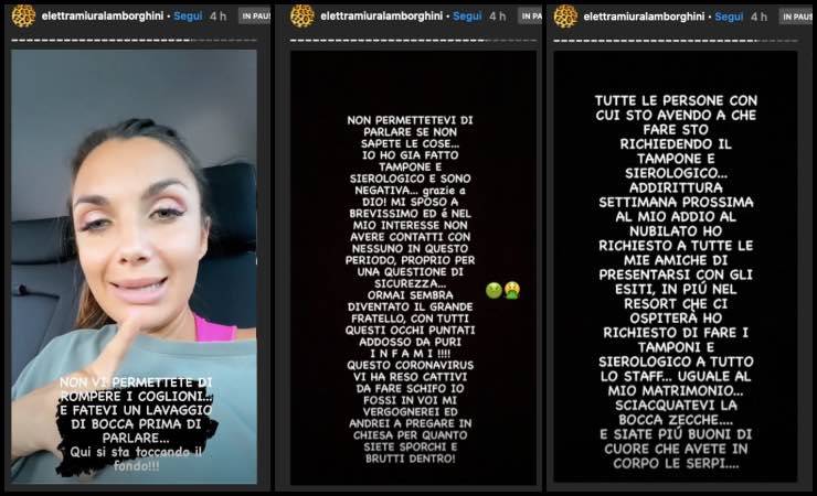 Elettra Lamborghini, una furia: "Non vi permettete di rompere i co*****i"