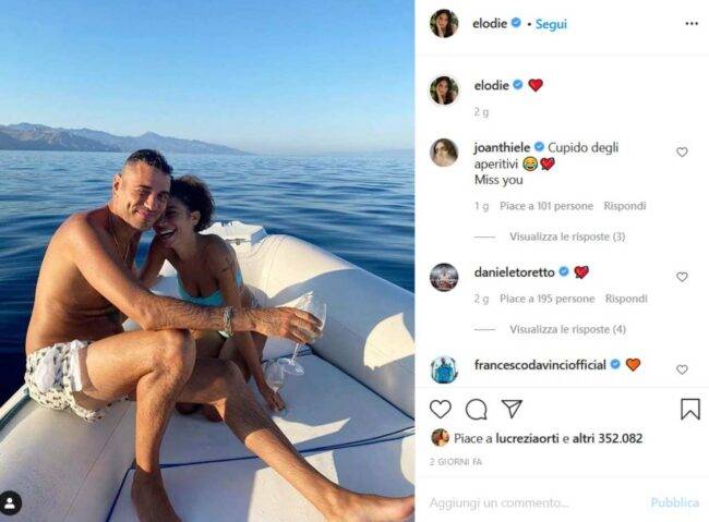 Elodie e Marracash (fonte Instagram @elodie)