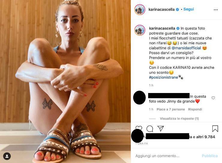 Karina Cascella svela un curioso dettaglio: “I miei fiocchetti…”