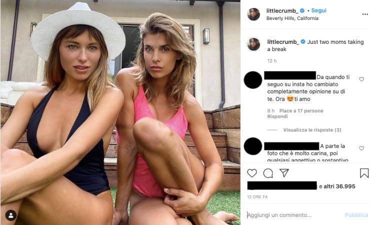 Elisabetta Canalis supersexy in compagnia: "e che mamme"