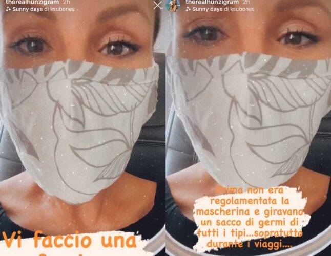 Stories di Michelle Hunziker (fonte Instagram @therealhunzigram)