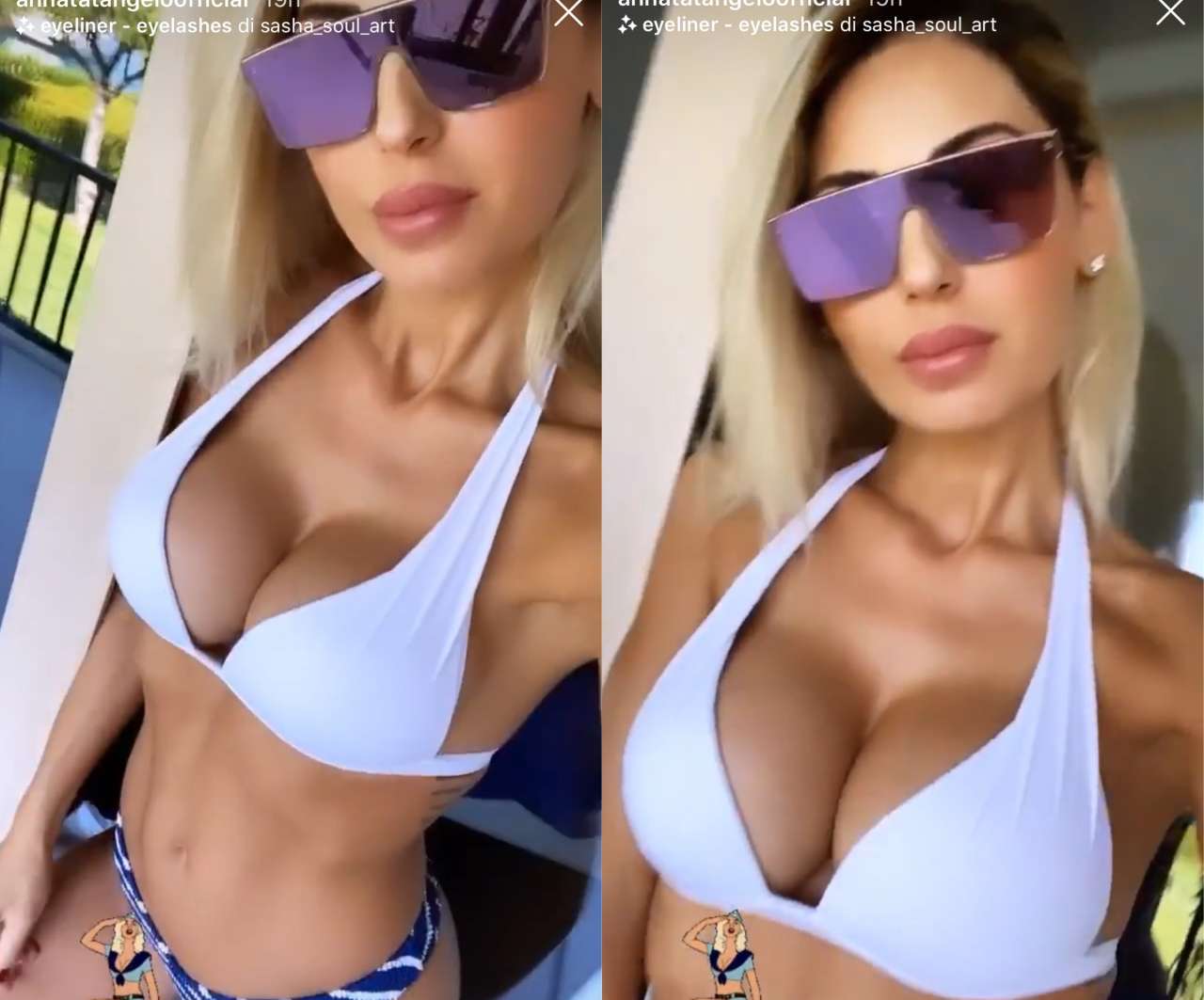 Story di Anna Tatangelo (fonte Instagram @annatatangelo)