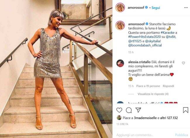 Alessandra Amoroso (fonte Instagram @amorosoof)