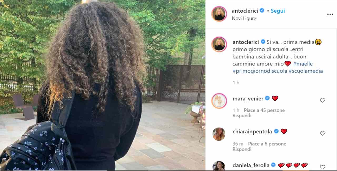 Maelle Martens figlia Antonella Clerici