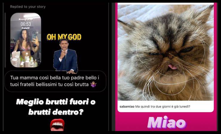 Aurora Ramazzotti VS hater replica: "Meglio brutti fuori o dentro?"