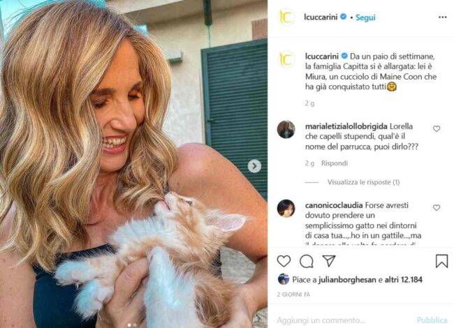 Lorella Cuccarini (fonte Instagram @lcuccarini)