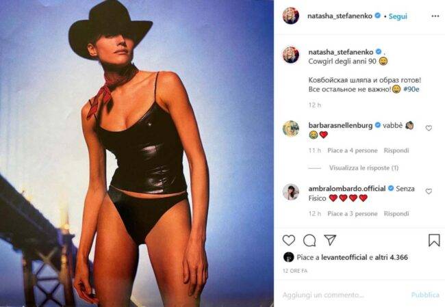 Natasha Stefanenko (fonte Instagram @natasha_stefanenko)