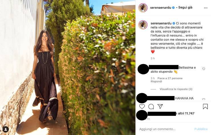 Serena Enardu sola contro tutti: "Scopro chi sono veramente"