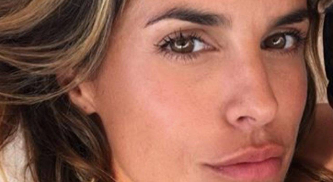 Elisabetta Canalis, torna bambina e 'trasforma' la foto in un dipinto