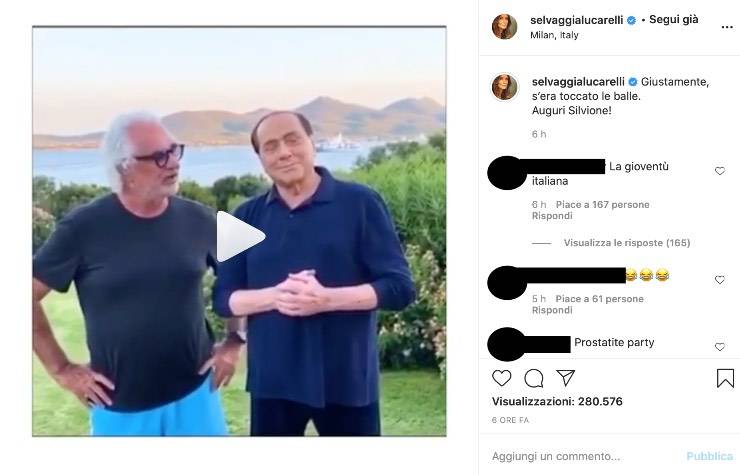 Selvaggia Lucarelli lapidaria su Berlusconi: "S'era toccato le b****"