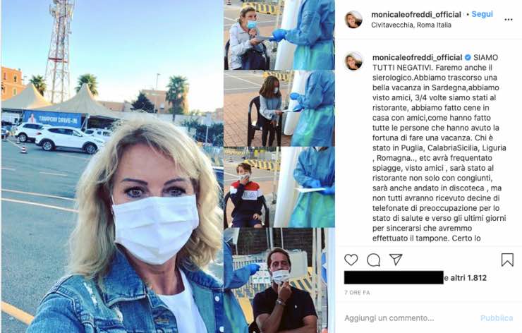 Monica Leofreddi negativa al Covid, lo sfogo: "Non so quale sia il senso"