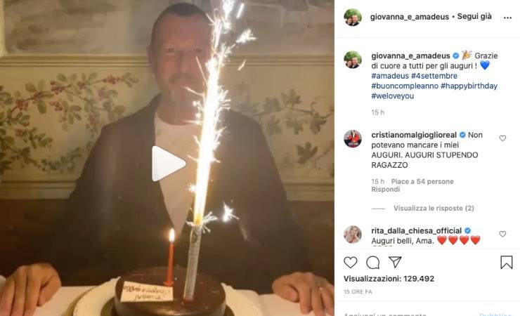 Amadeus emozionato: il suo desiderio nel giorno più importante