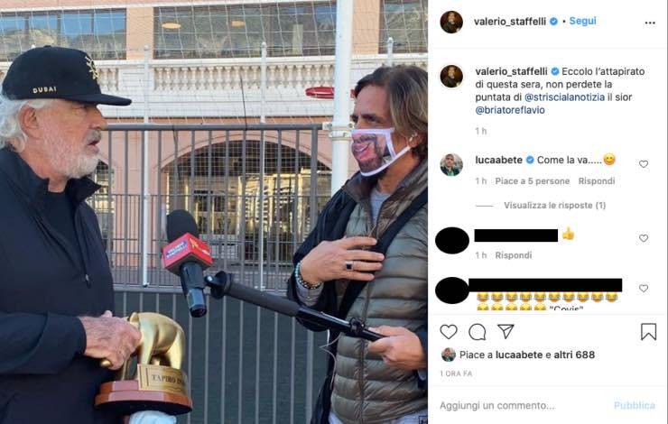 Flavio Briatore - Striscia, arriva il tapiro: replica alla Gregoraci