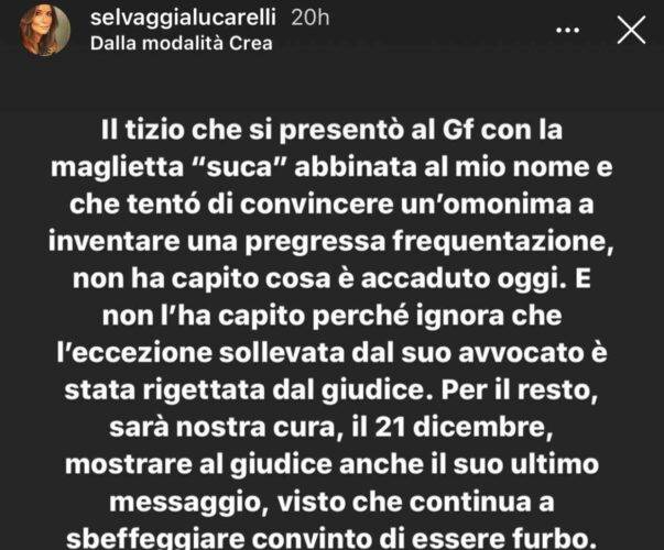Selvaggia Lucarelli (fonte Instagram @selvaggialucarelli)