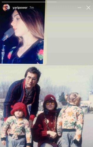 Foto di famiglia (Fonte Instagram @yaripower)