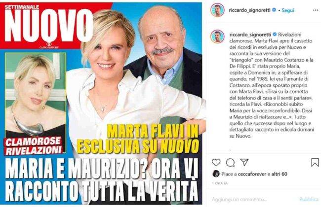 L'intervista a Marta Flavi (fonte Instagram @riccardo_signoretti)