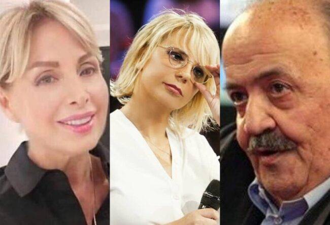 Marta Flavi, Maria De Filippi e Maurizio Costanzo (fonte Instagram @martaflaviofficial, @mariadefili