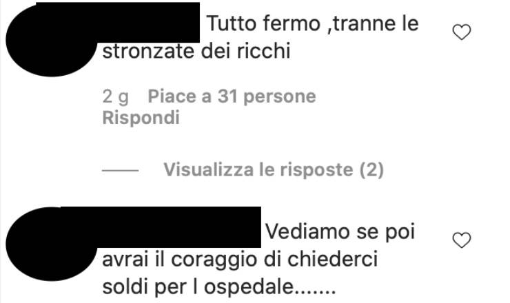 Cristina Parodi presa di mira: "Tutto fermo tranne le s******** dei ricchi"