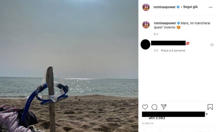 Romina Power "mi mancherai": la foto cattura la sua nostalgia