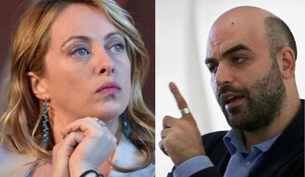 Meloni-Saviano scontro