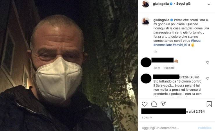 Giulio Golia Covid, riconquista "le cose semplici": invito a resistere