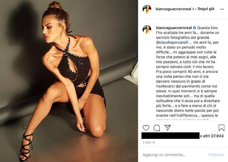 Bianca Guaccero, il terribile momento: "i cocci del mio cuore in frantumi"