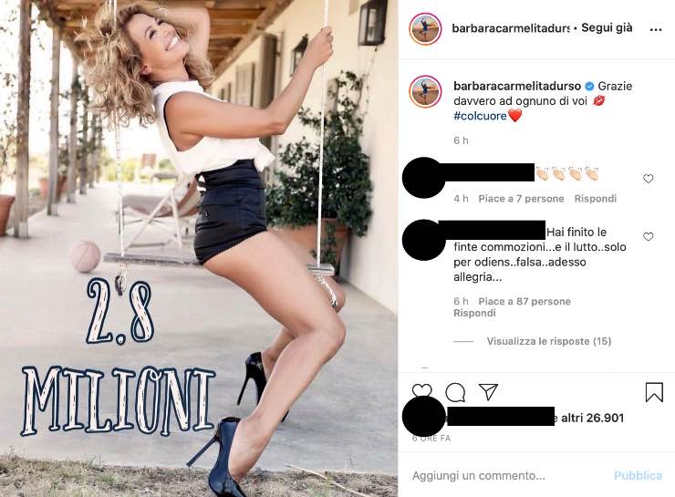 Barbara D'Urso festeggia un nuovo traguardo tra insulti e applausi