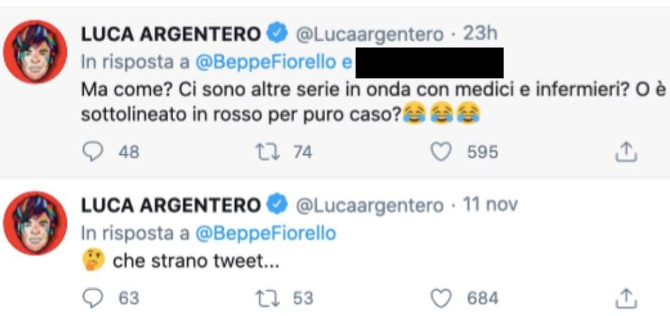 Luca Argentero VS Beppe Fiorello, 'doc' non ci sta: "che strano..."