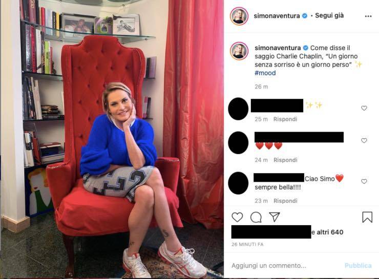 Simona Ventura stato d'animo dopo la grave accusa: "come disse..."