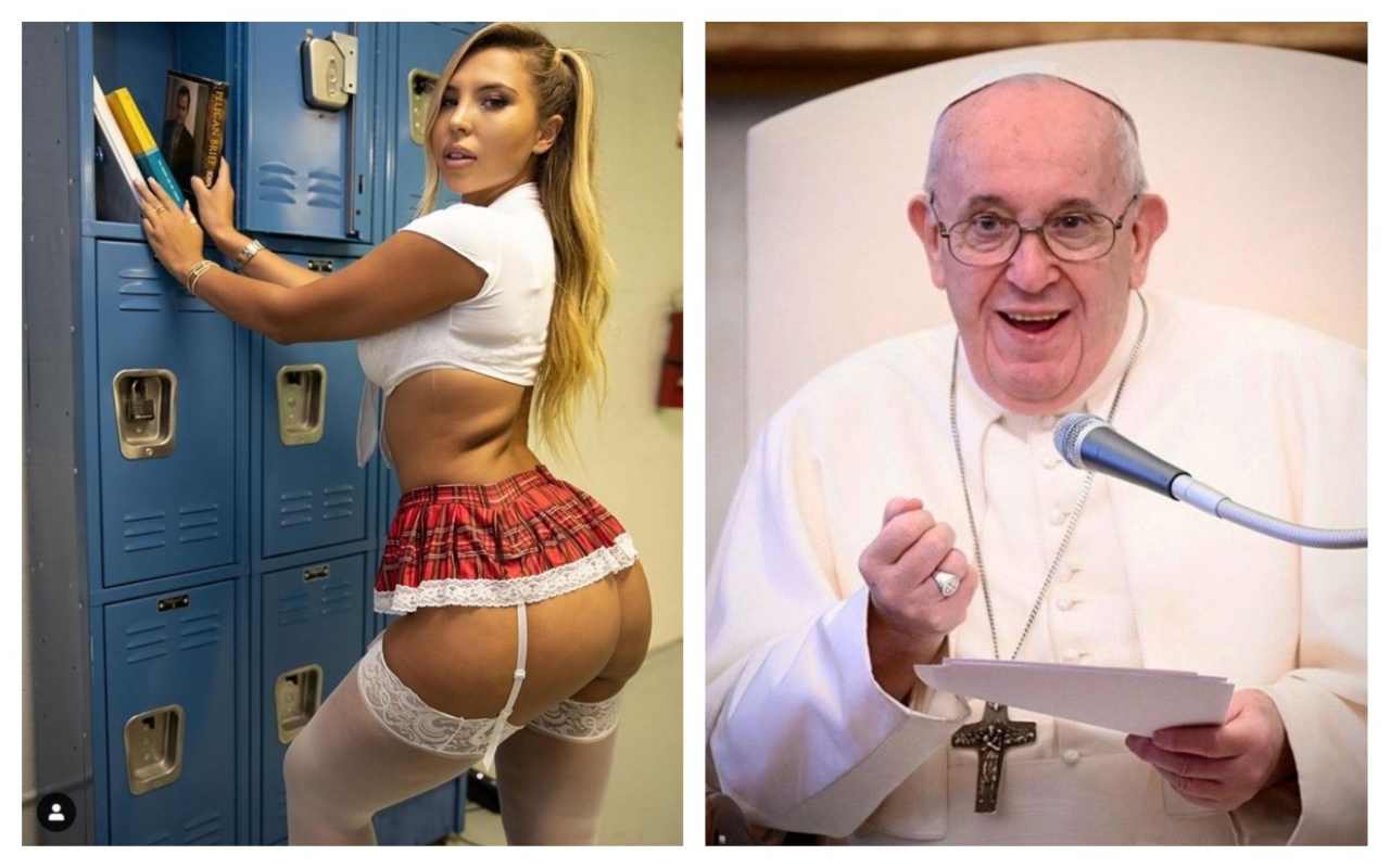 Papa Francesco, ma cosa combini? Like al lato B della modella
