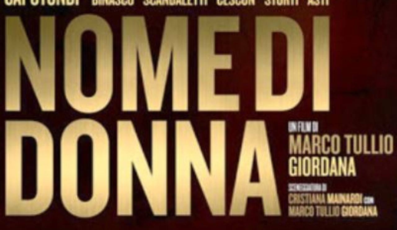 Nome di Donna stasera su rai uno