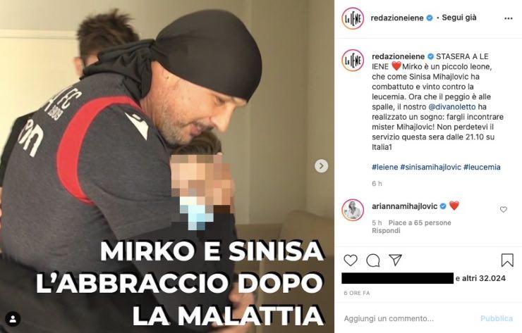 Le Iene, Mirko abbraccia Mihajlovic commosso: partita più importante