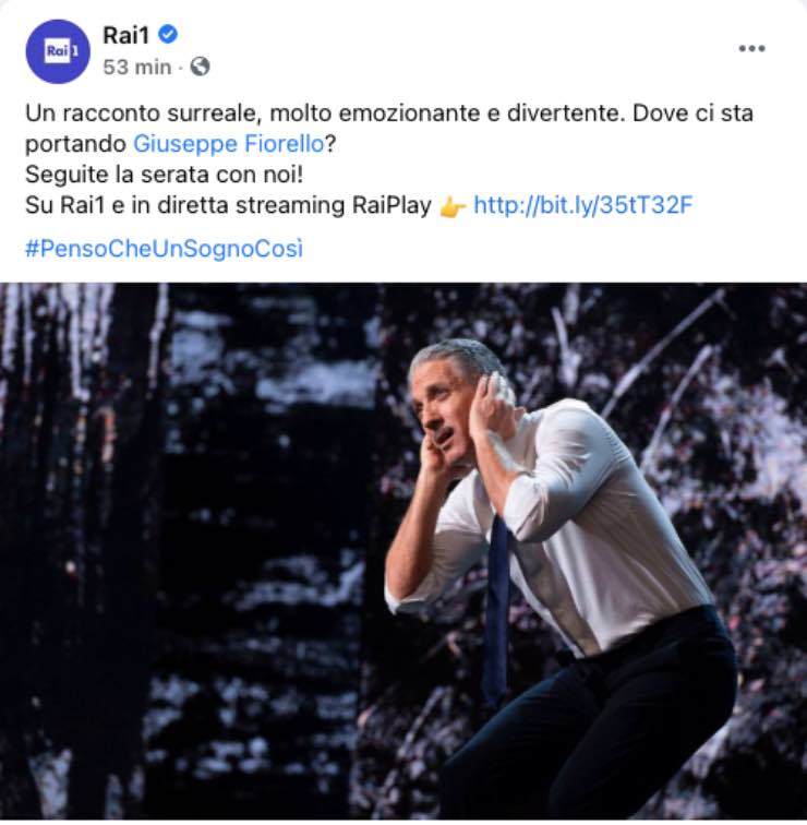 Beppe Fiorello, il sogno del padre a "Penso che un sogno così"