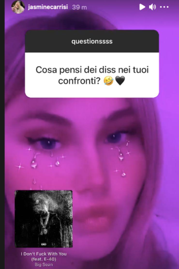 Insulti? Jasmine Carrisi non le manda a dire: "Non me ne frega un..."