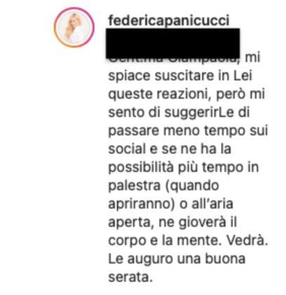 Federica Panicucci "a zappare la terra": attacco e risposta a tono