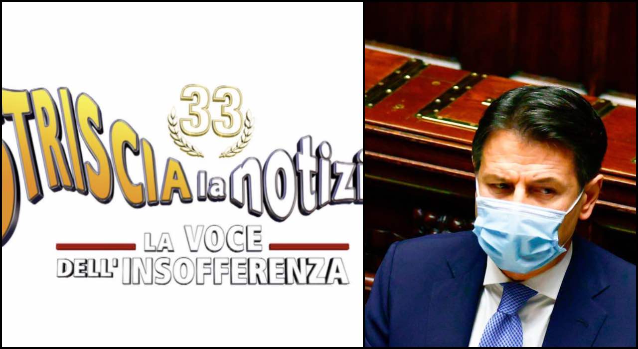 Striscia, tapiro a Giuseppe Conte: l'ex premier su Renzi e Draghi