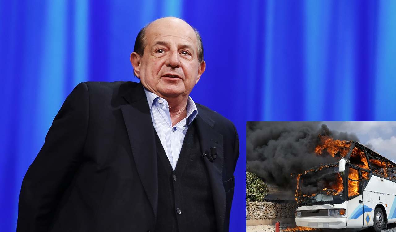 Giancarlo Magalli contro gli autobus in fiamme a Roma