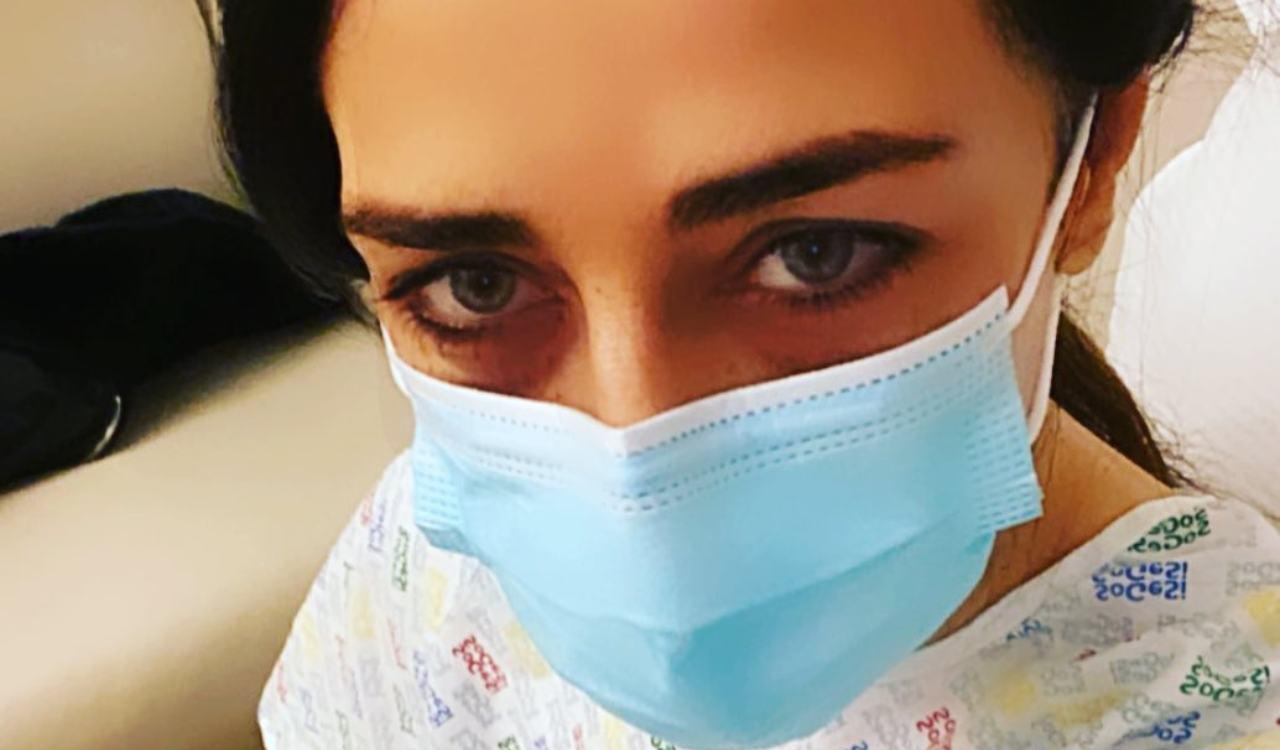 Raffaella Mennoia (fonte Instagram @raffaellamennoia) ospedale