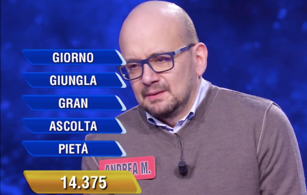 Flavio Insinna - L'Eredità: Andrea completamente fuori strada