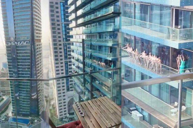 Ragazze nude a Dubai (Twitter)