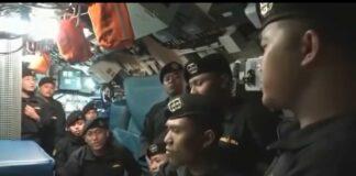 Equipaggiamento del sottomarino indonesiano (YouTube)